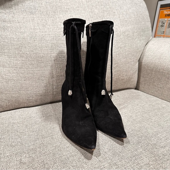 Sara Kent Suede Stiletto Boots! - Picture 4 of 11